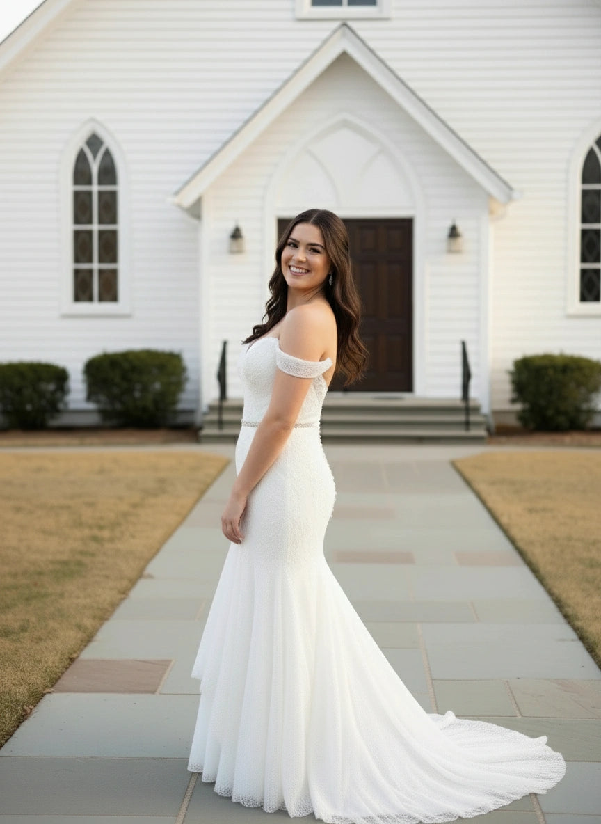 LACE FIT AND FLARE WITH STRAPS