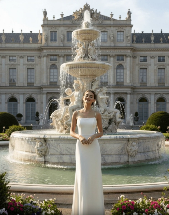 SPAGHETTI STRAP WITH SQUARE NECK COLUMN